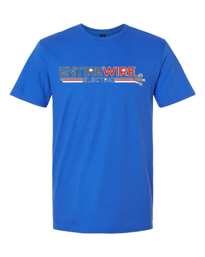 Entirewire Softstyle Tee in Royal (sample mockup)