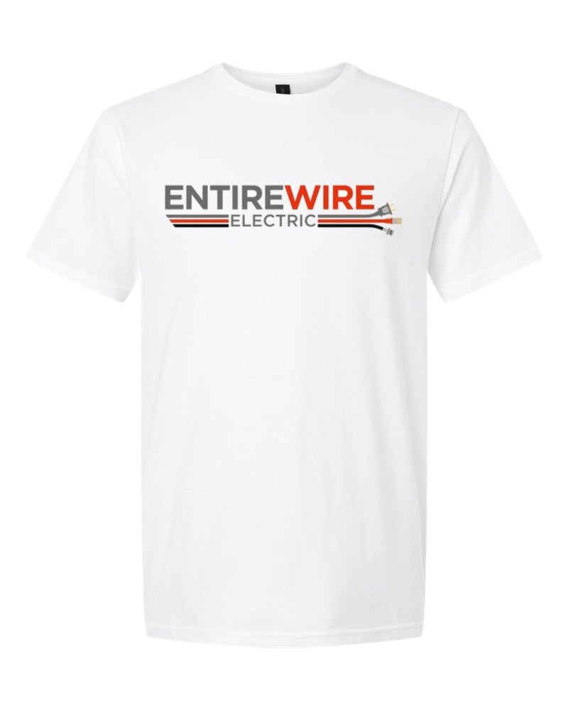 Entirewire Softstyle Tee in White (sample mockup)
