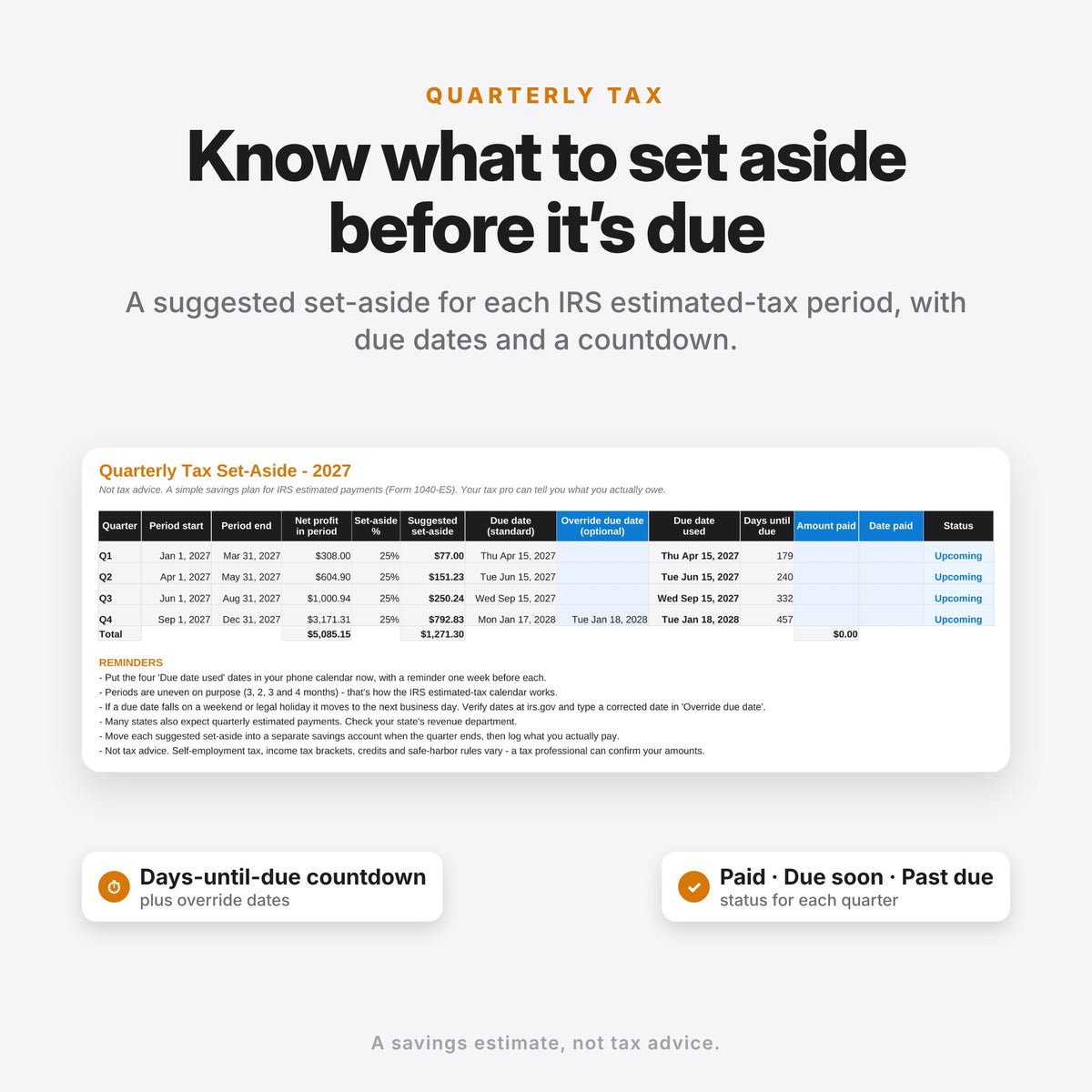 Etsy Seller Bookkeeping & Profit Tracker (Digital Download) — photo 6
