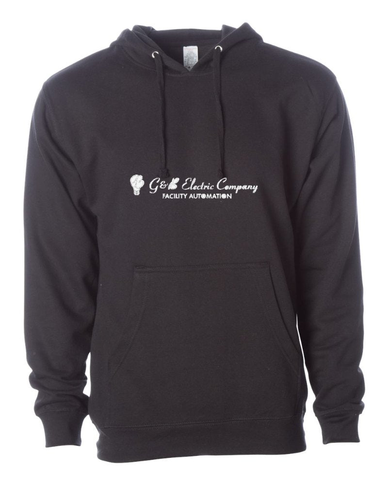 G & B Electric Independent Trading Hoodie in Black (sample mockup)