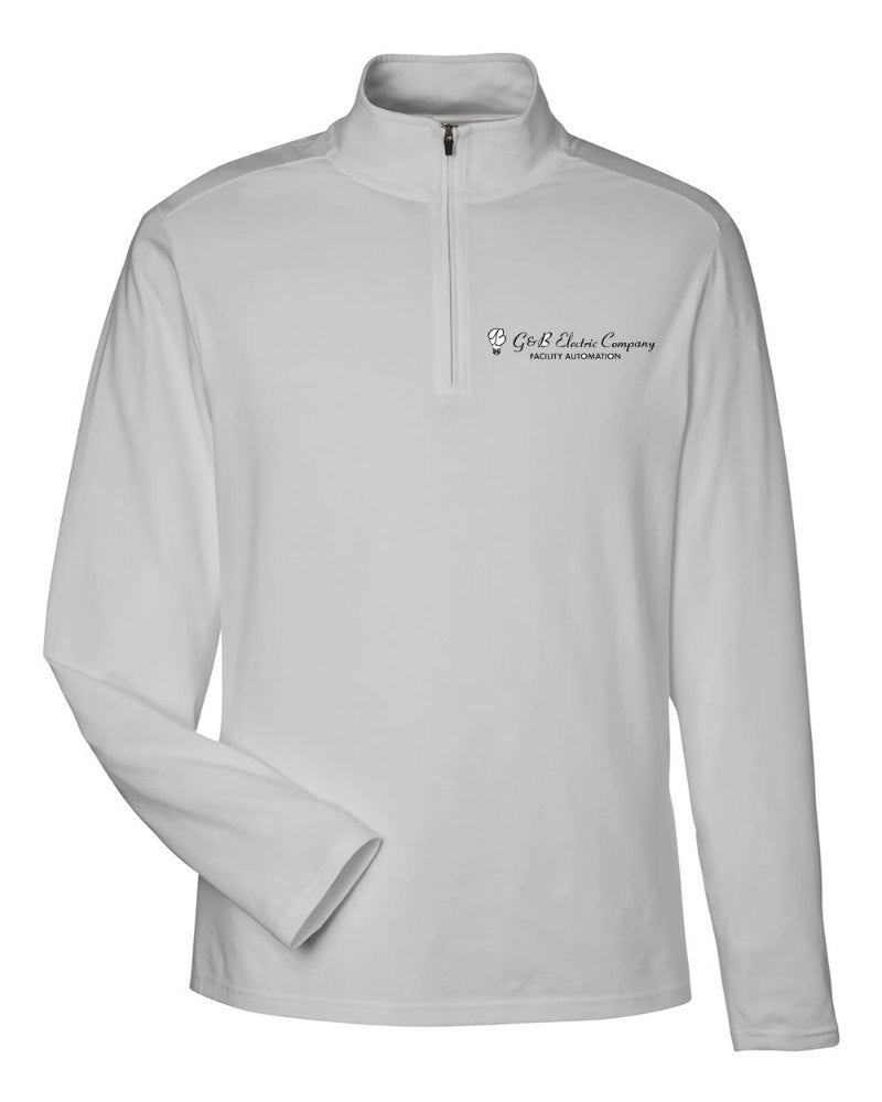 G & B Electric Stretch Quarter-Zip in Grey (sample mockup)