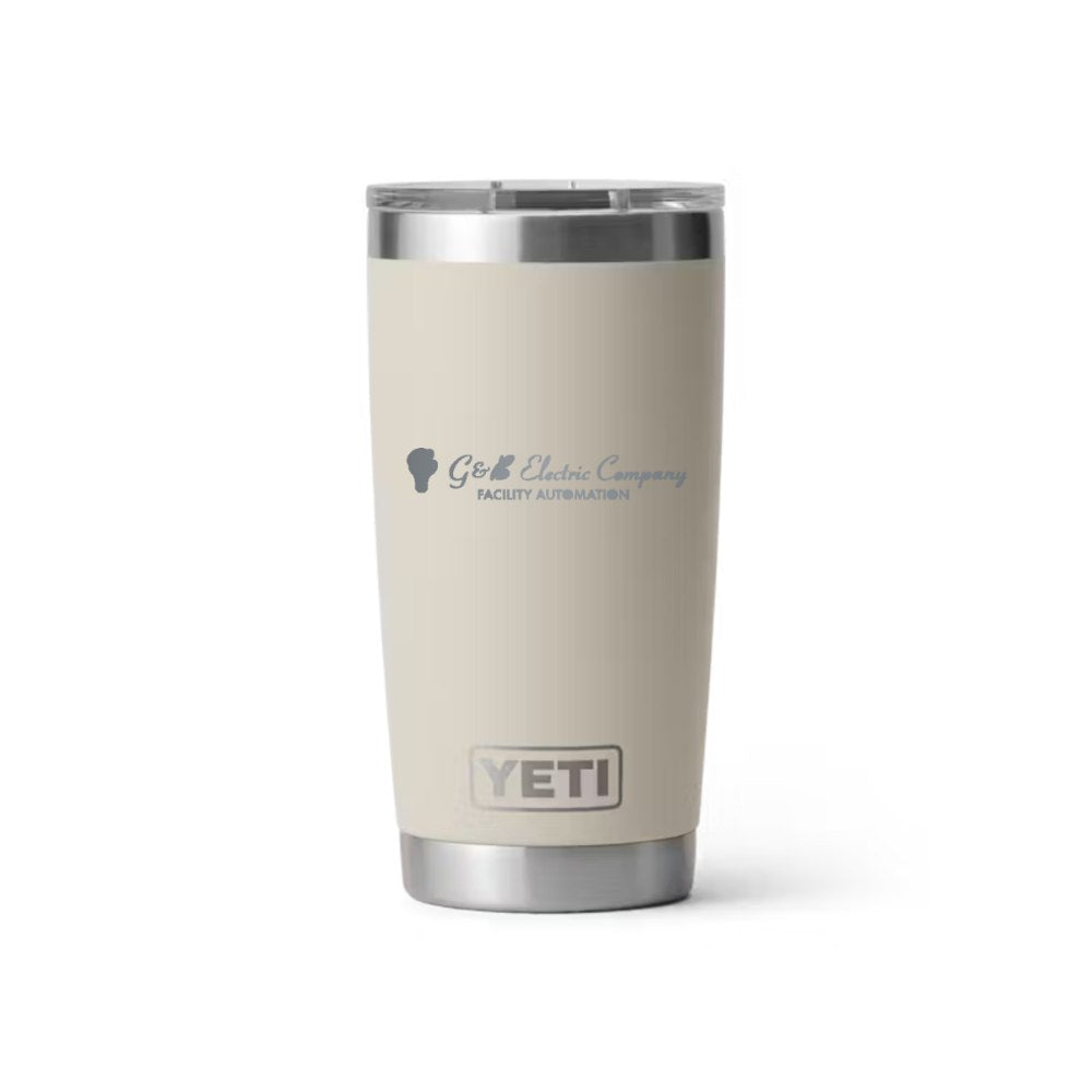 G & B Electric YETI 20 oz Rambler in Cape Taupe (sample mockup)