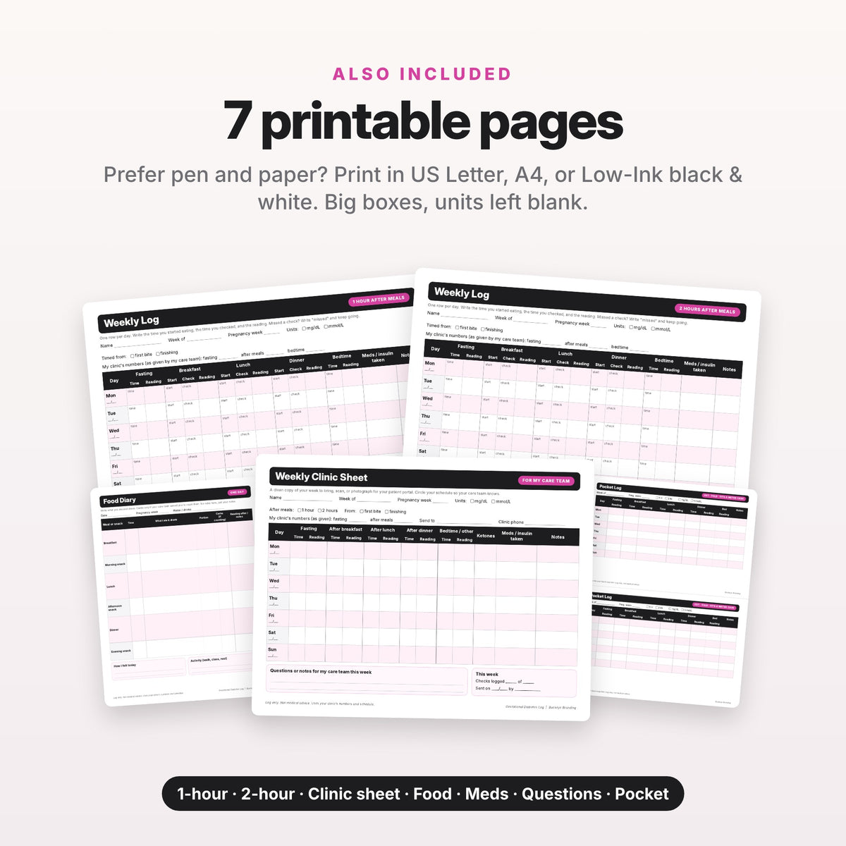 Gestational Diabetes Log (Digital Download) — photo 8