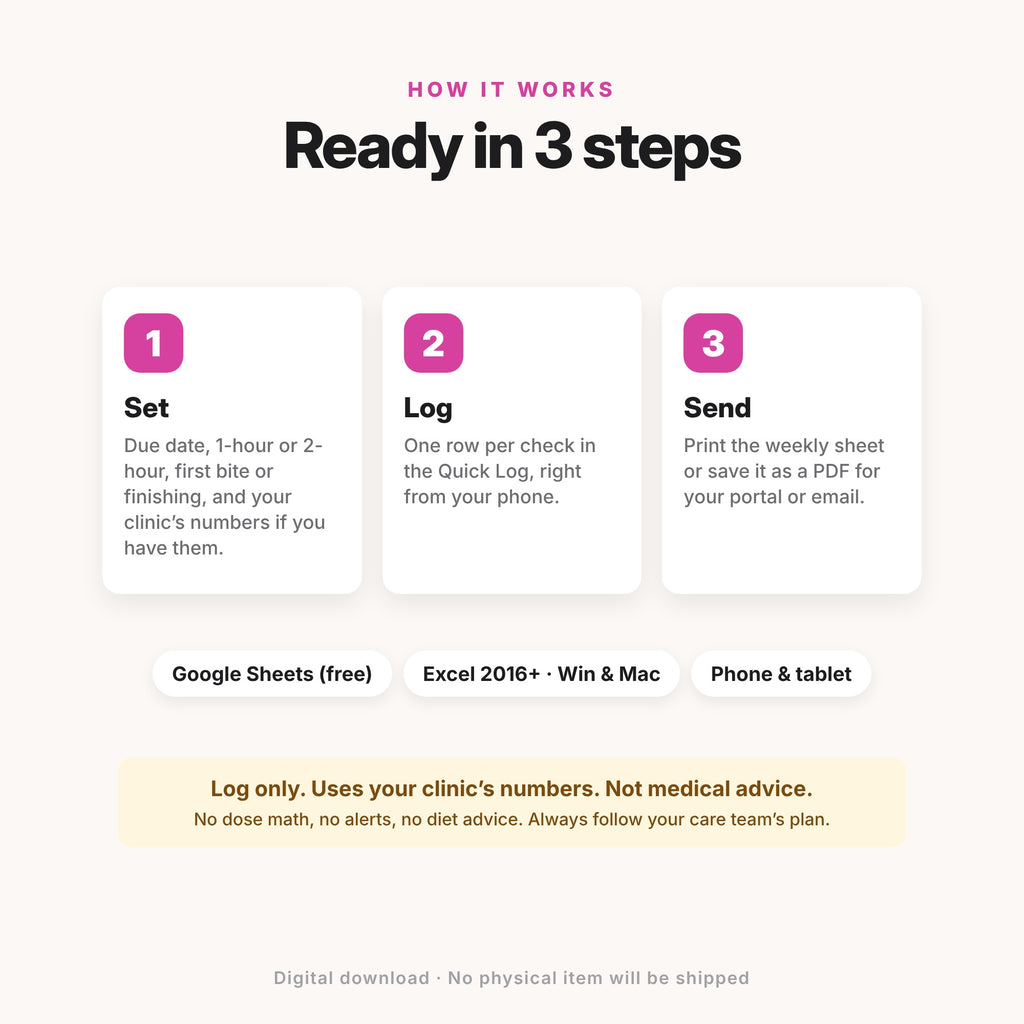 Gestational Diabetes Log (Digital Download) — photo 10