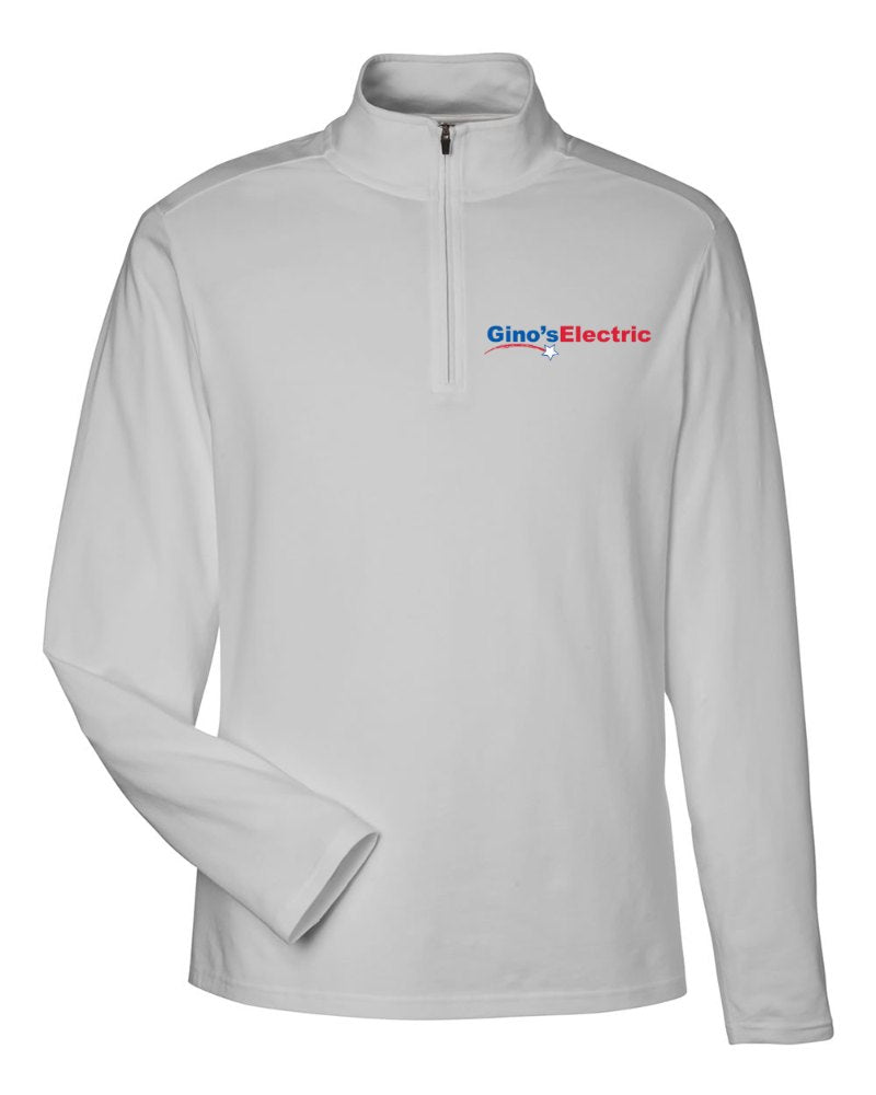 Gino's Electric Stretch Quarter-Zip in Grey (sample mockup)