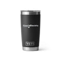 Gino's Electric YETI 20 oz Rambler in Black (sample mockup)