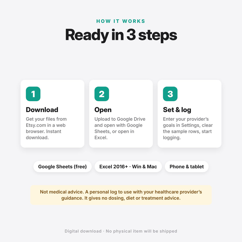 GLP-1 Journey Tracker (Digital Download) — photo 11