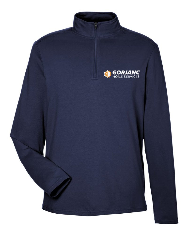 Gorjanc Stretch Quarter-Zip in Navy (sample mockup)