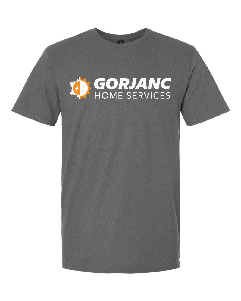 Gorjanc Softstyle Tee in Charcoal (sample mockup)