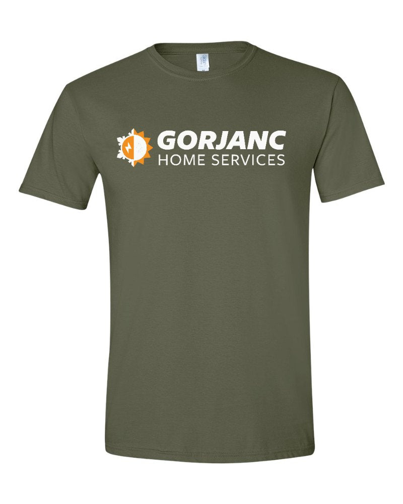 Gorjanc Softstyle Tee in Military Green (sample mockup)