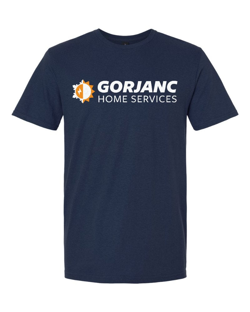 Gorjanc Softstyle Tee in Navy (sample mockup)