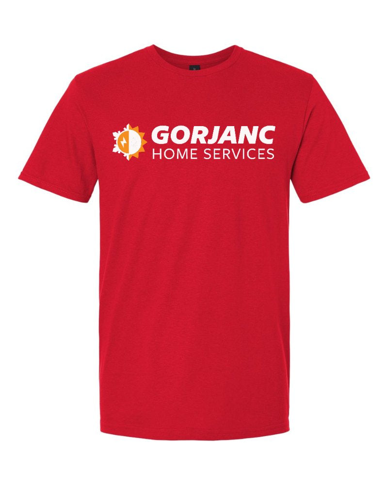 Gorjanc Softstyle Tee in Red (sample mockup)