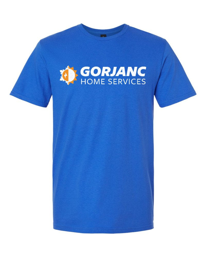 Gorjanc Softstyle Tee in Royal (sample mockup)
