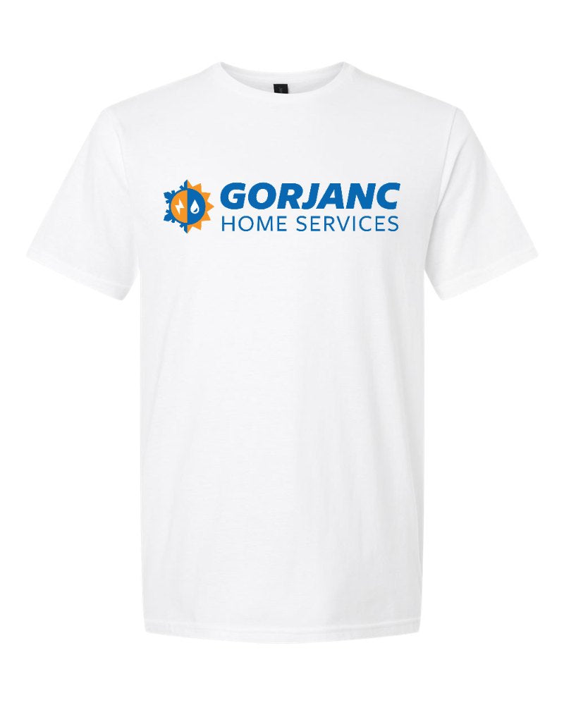 Gorjanc Softstyle Tee in White (sample mockup)