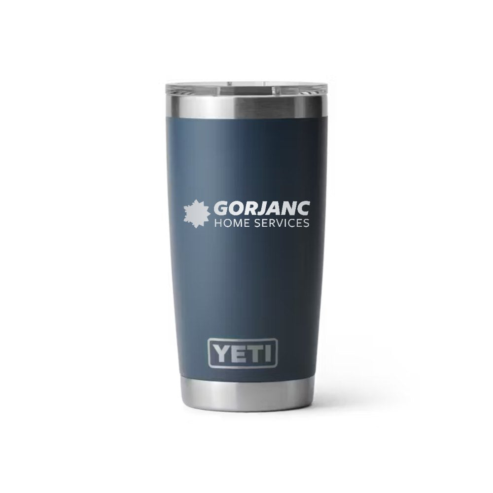 Gorjanc YETI 20 oz Rambler in Navy (sample mockup)