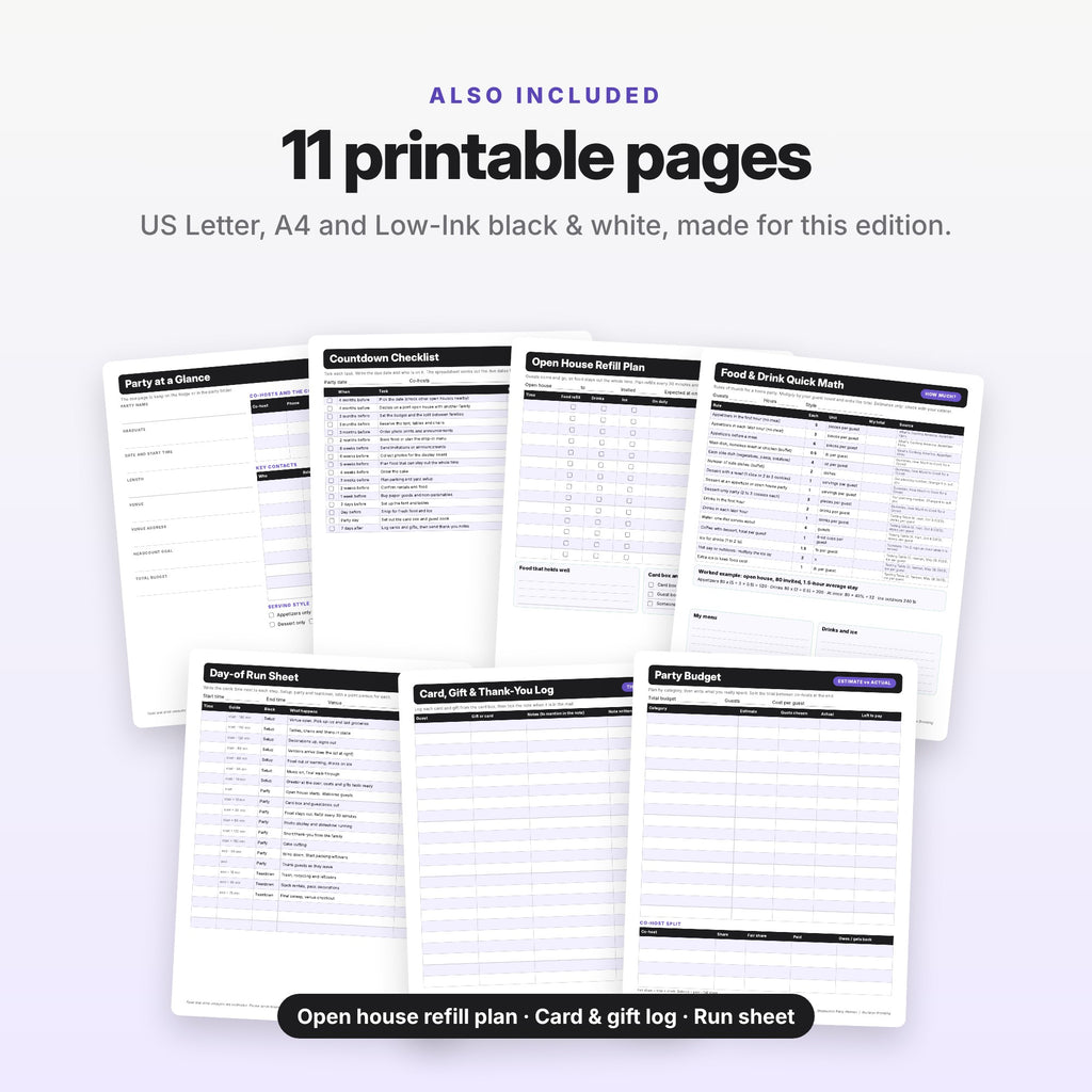 Graduation Party Planner for Parents (Digital Download) — photo 8