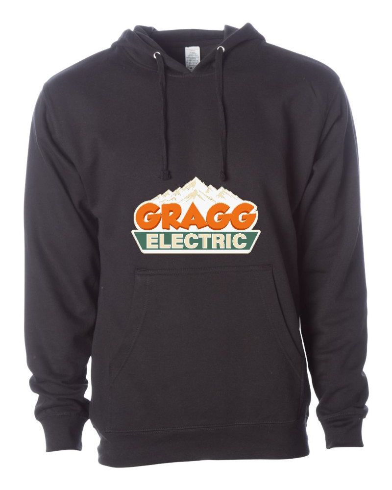 Gragg Electrical Independent Trading Hoodie in Black (sample mockup)