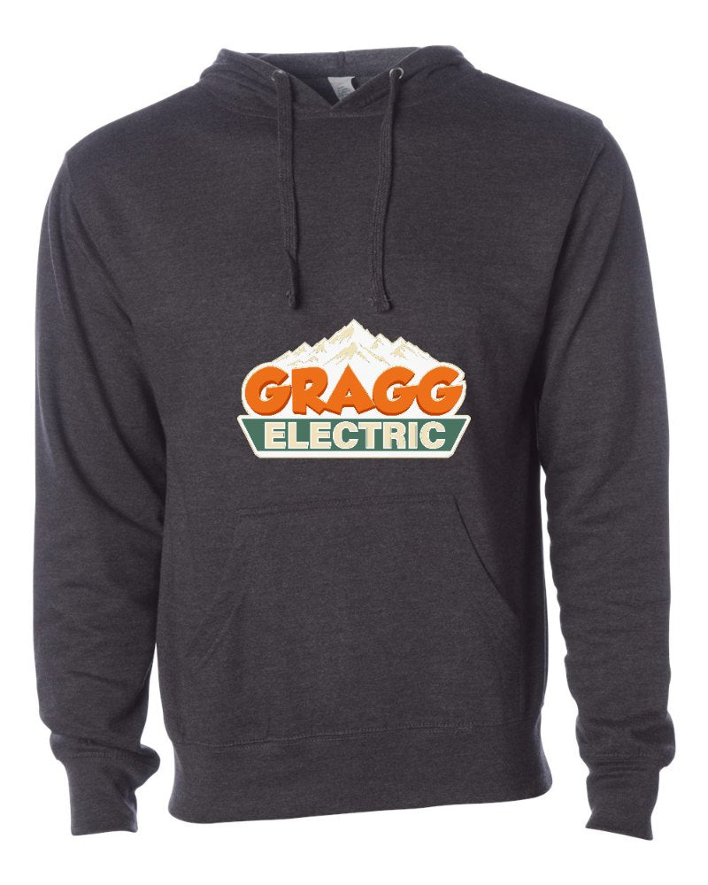 Gragg Electrical Independent Trading Hoodie in Charcoal Heather (sample mockup)