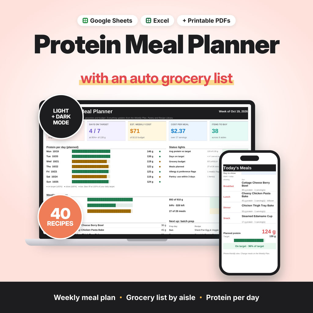 High-Protein Meal Planner (Digital Download) — photo 1