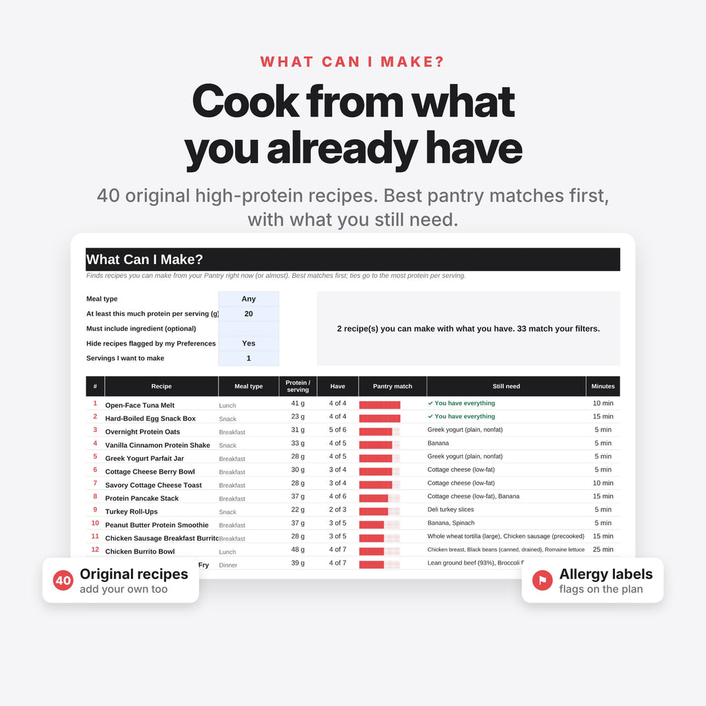 High-Protein Meal Planner (Digital Download) — photo 8