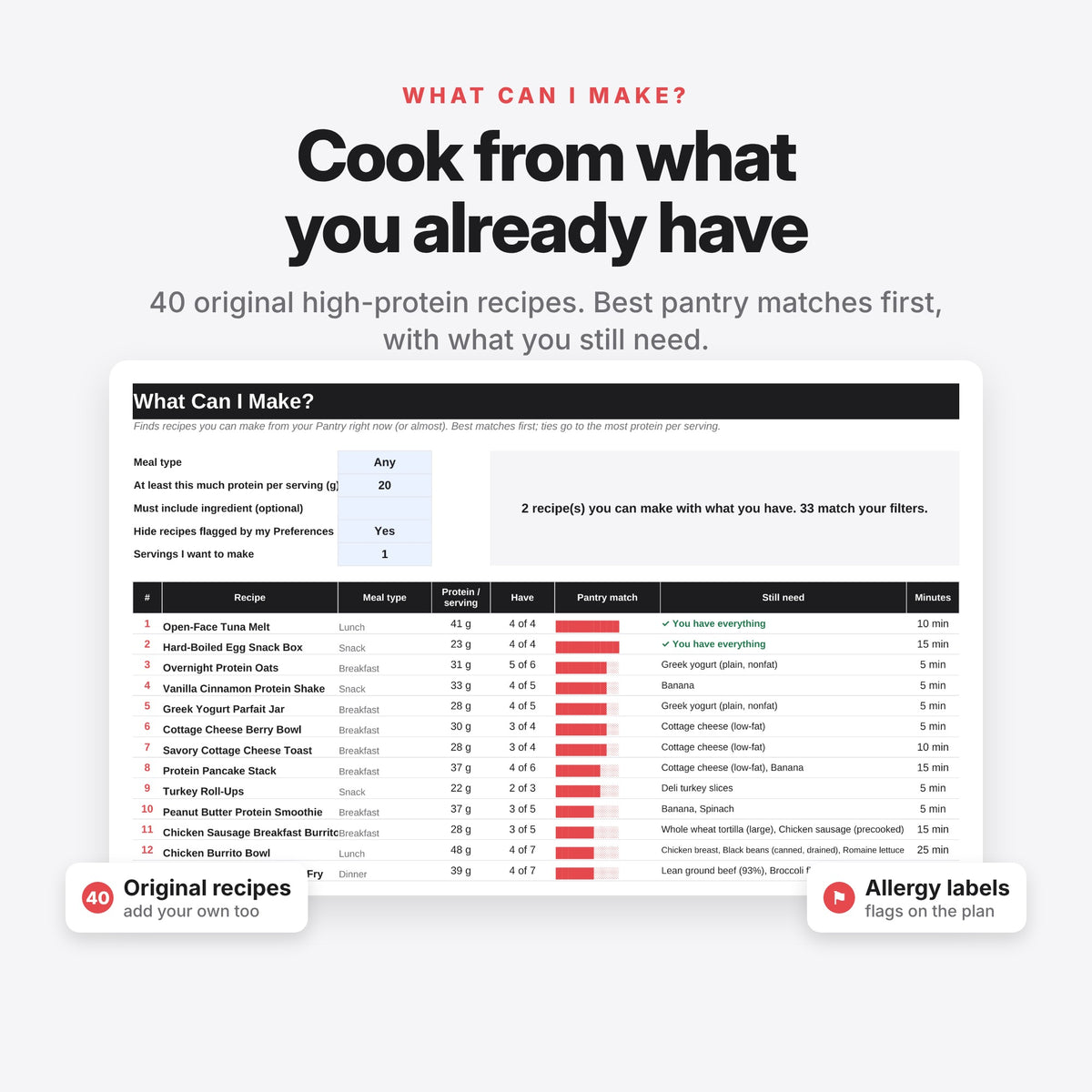 High-Protein Meal Planner (Digital Download) — photo 8