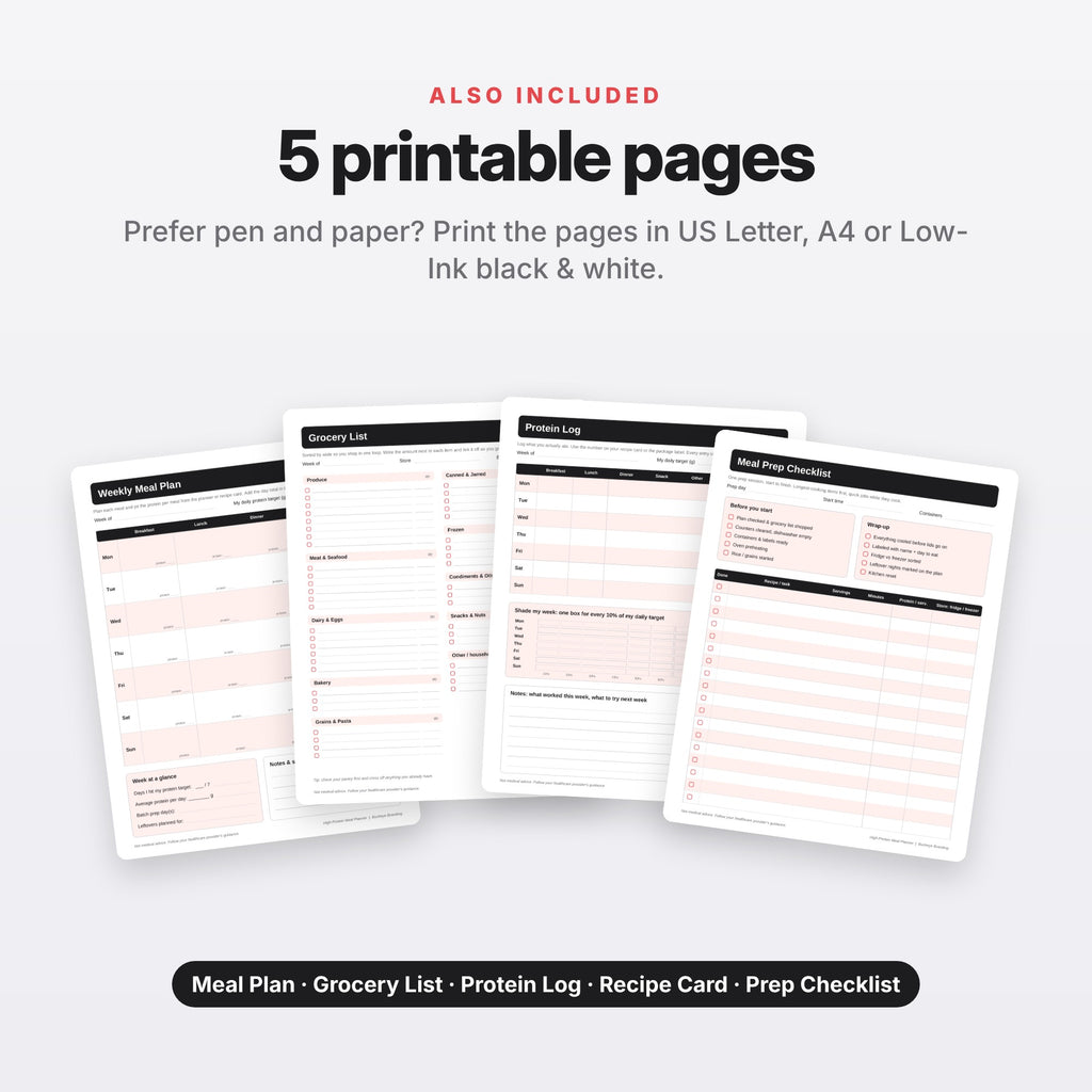 High-Protein Meal Planner (Digital Download) — photo 9