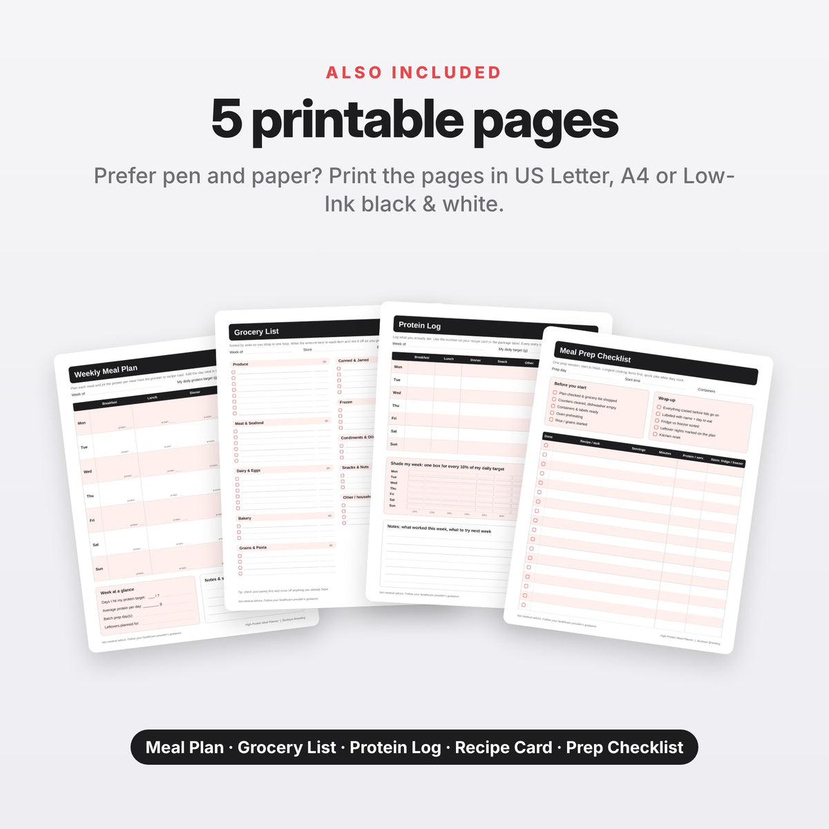 High-Protein Meal Planner (Digital Download) — photo 9