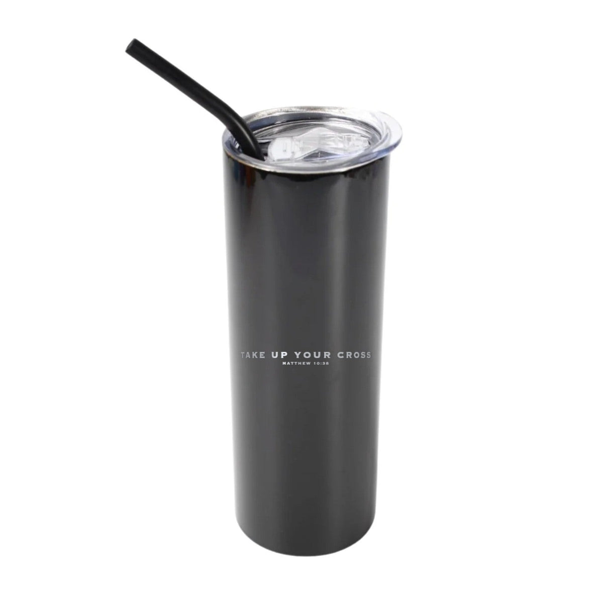 Take Up Your Cross 20 oz Tumbler - Black