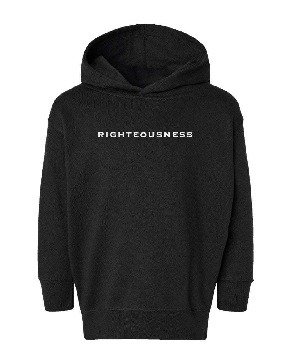 Righteousness Toddler Hoodie - Black