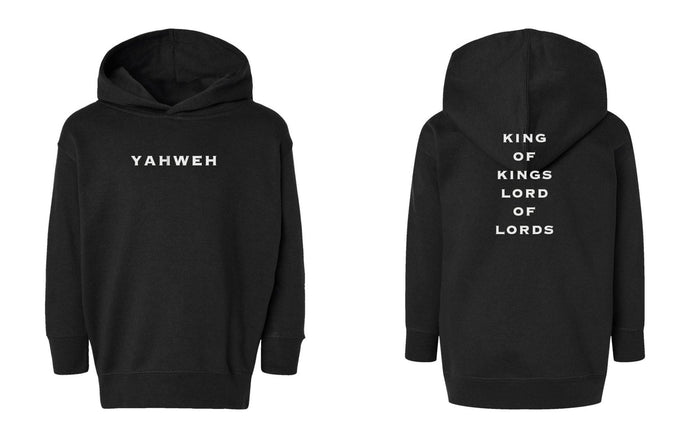 Yahweh | King of Kings Toddler Hoodie - Black