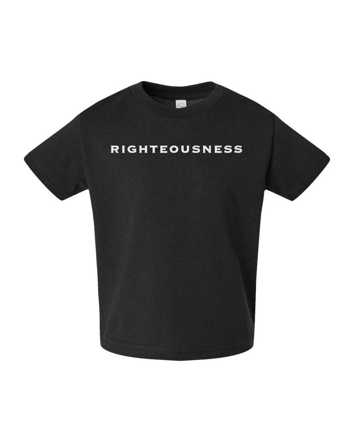 Righteousness Toddler Tee - Black