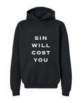 Sin Will Cost You Youth Hoodie - Black