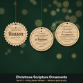 Christmas scripture ornament set of 3