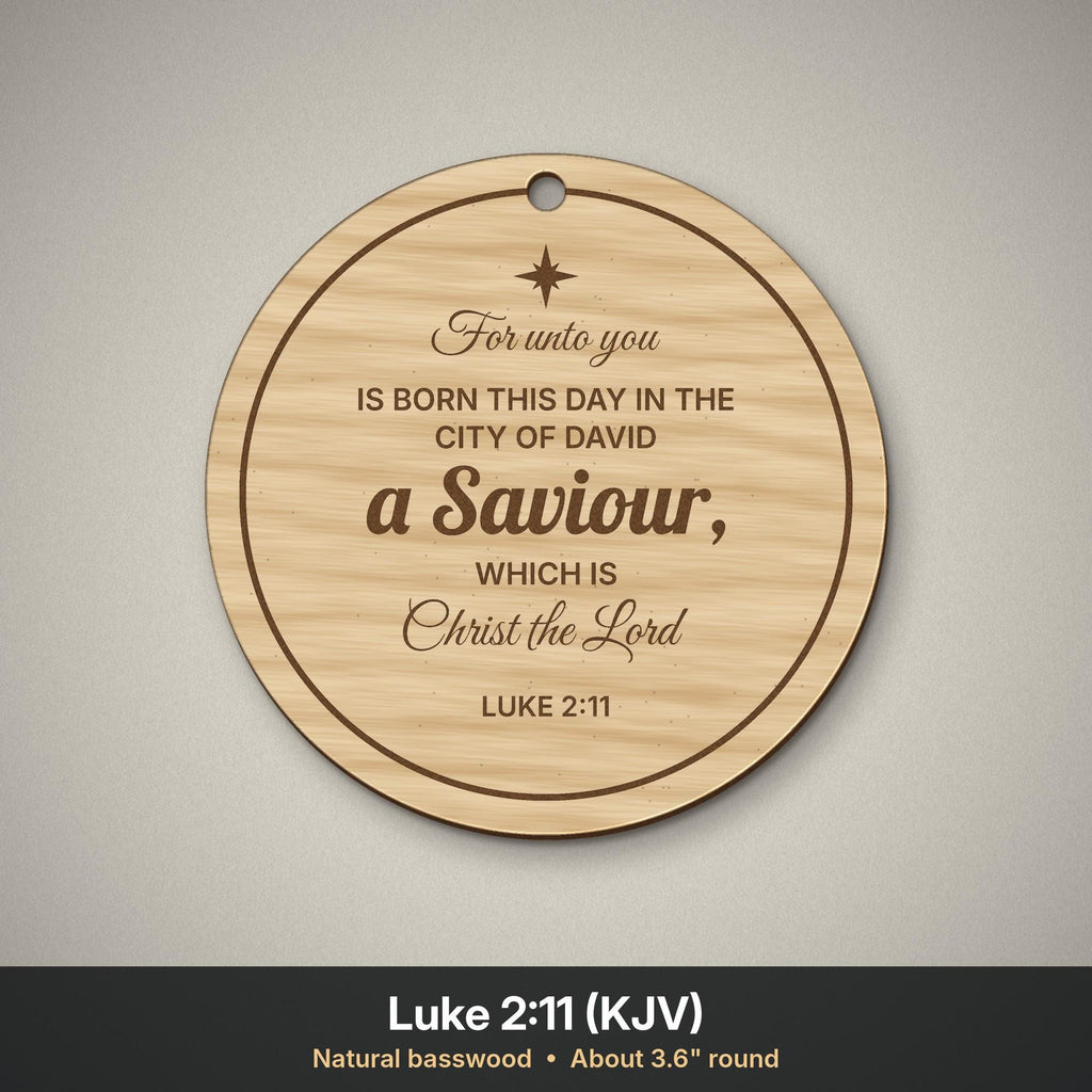 Luke 2:11 ornament