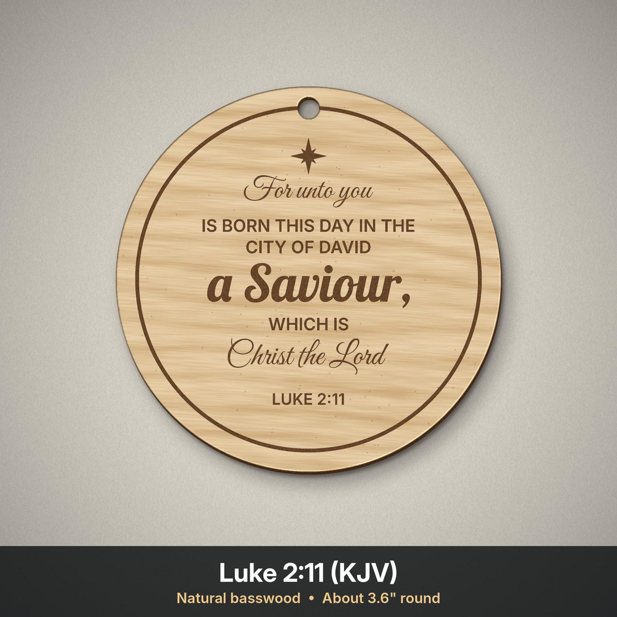 Luke 2:11 ornament