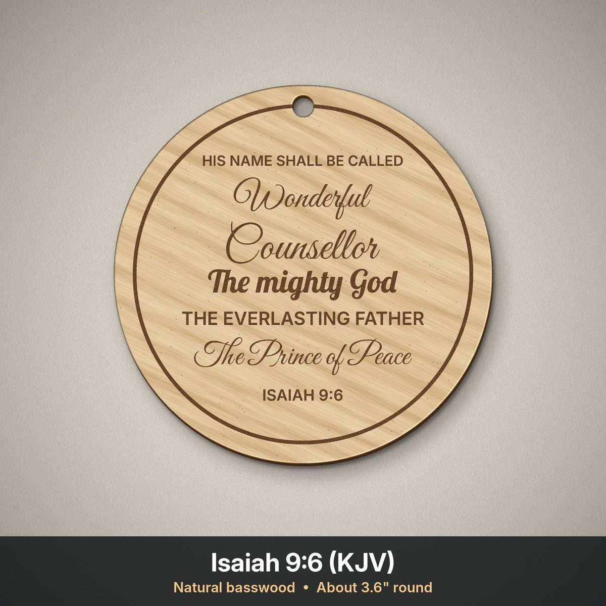 Isaiah 9:6 ornament