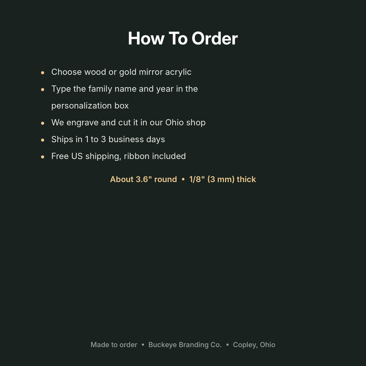 How to order