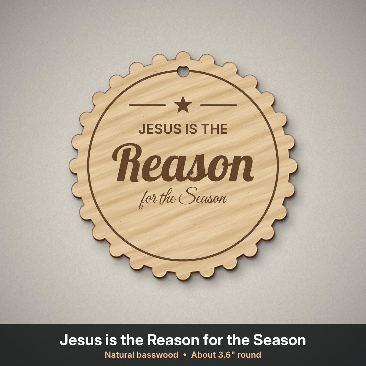 Jesus is the Reason for the Season ornament