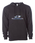 J & B Electrical Independent Trading Hoodie in Black (sample mockup)