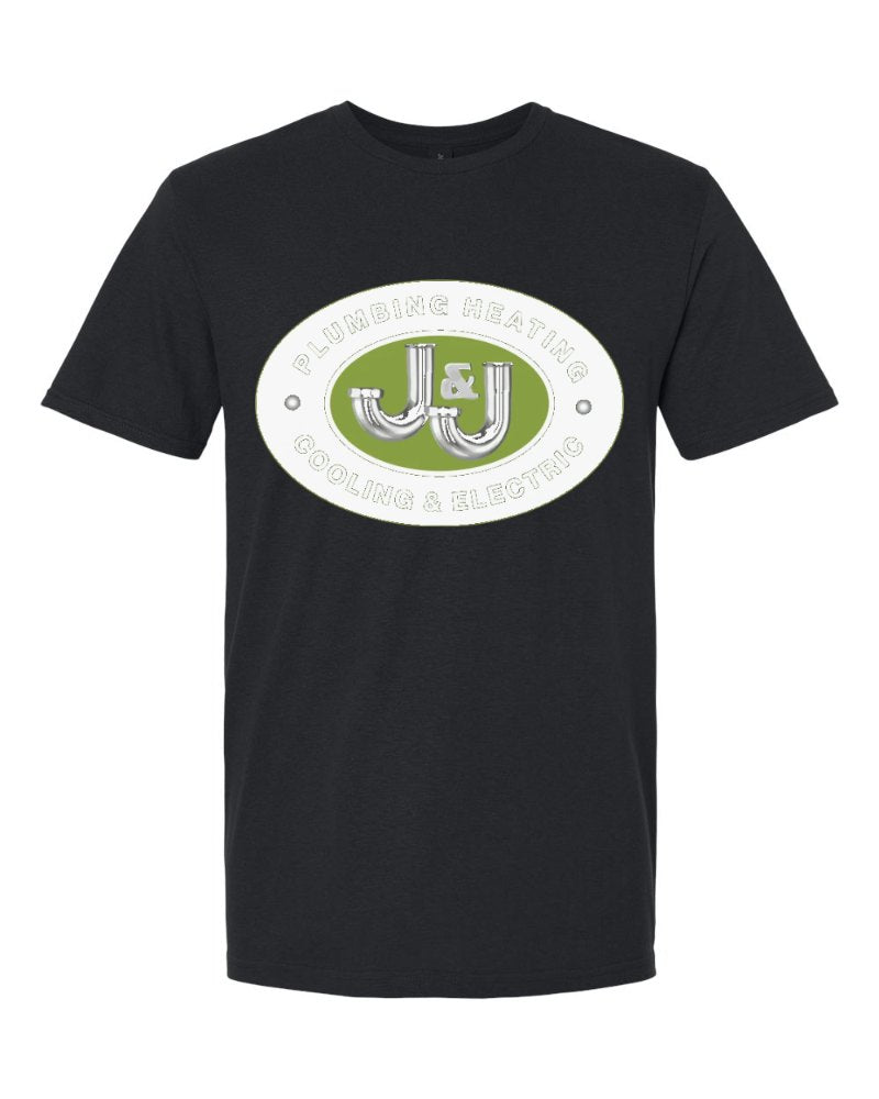 J&J Softstyle Tee in Black (sample mockup)