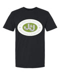 J&J Softstyle Tee in Black (sample mockup)