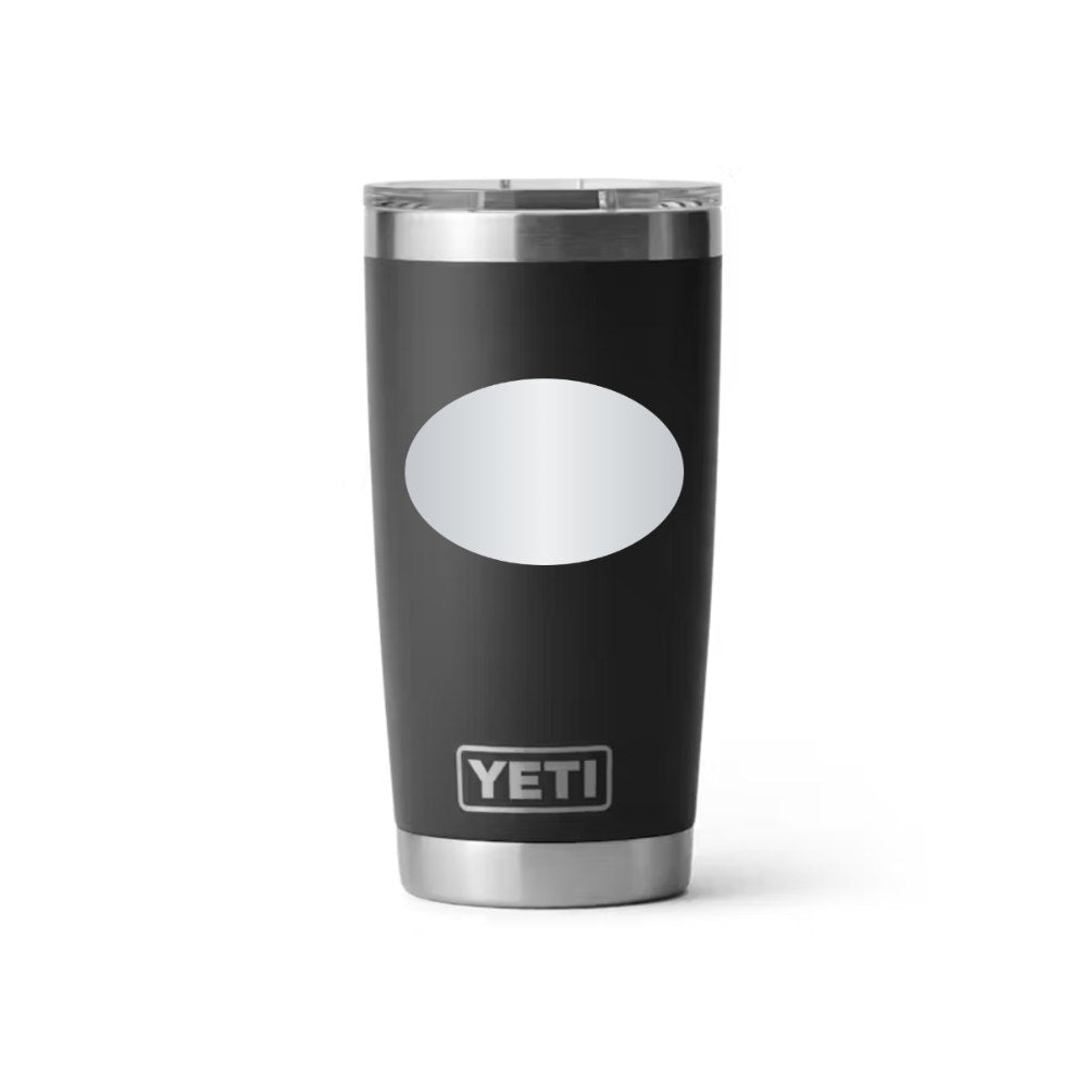 J&J YETI 20 oz Rambler in Black (sample mockup)