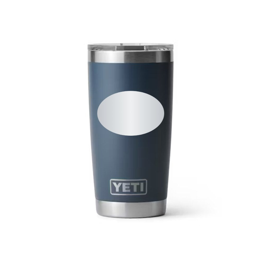 J&J YETI 20 oz Rambler in Navy (sample mockup)