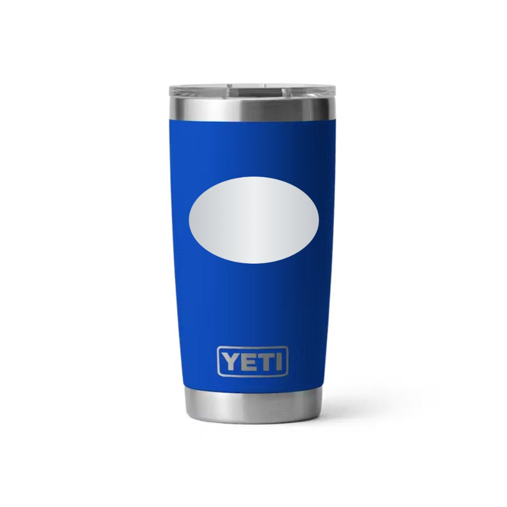 J&J YETI 20 oz Rambler in Royal Blue (sample mockup)
