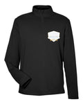 Jackson Comfort Stretch Quarter-Zip in Black (sample mockup)