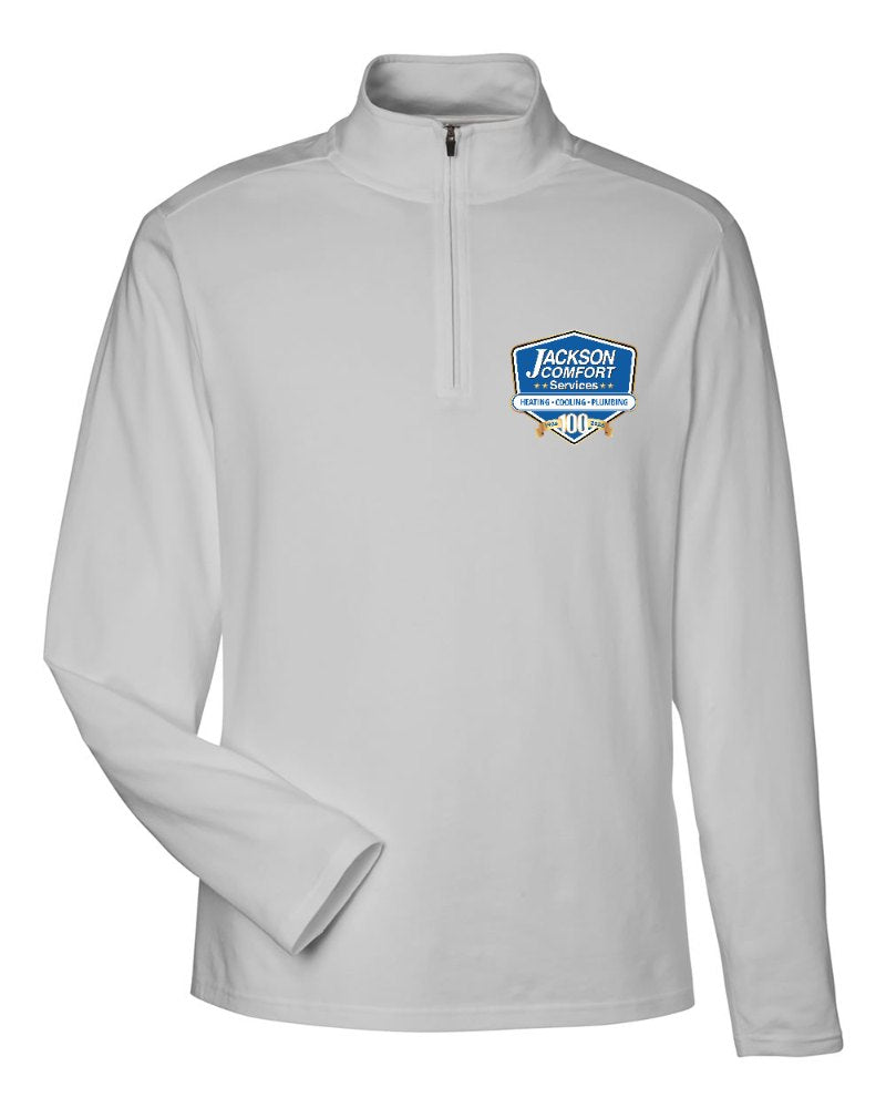 Jackson Comfort Stretch Quarter-Zip in Grey (sample mockup)