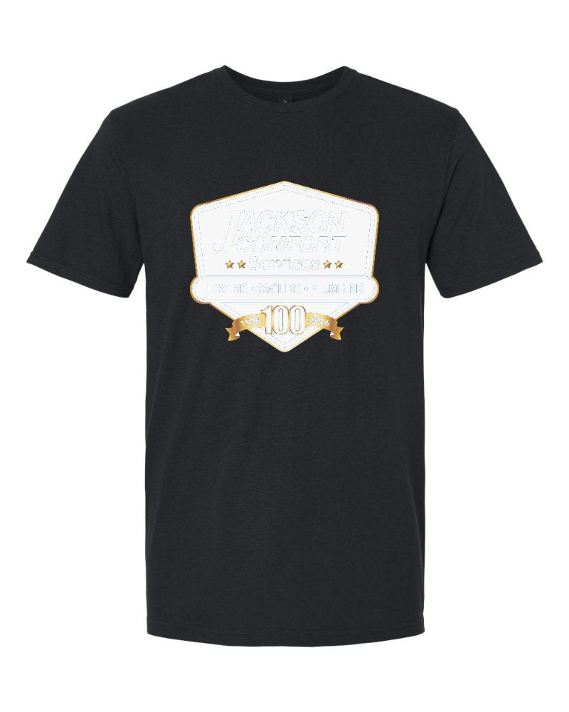Jackson Comfort Softstyle Tee in Black (sample mockup)