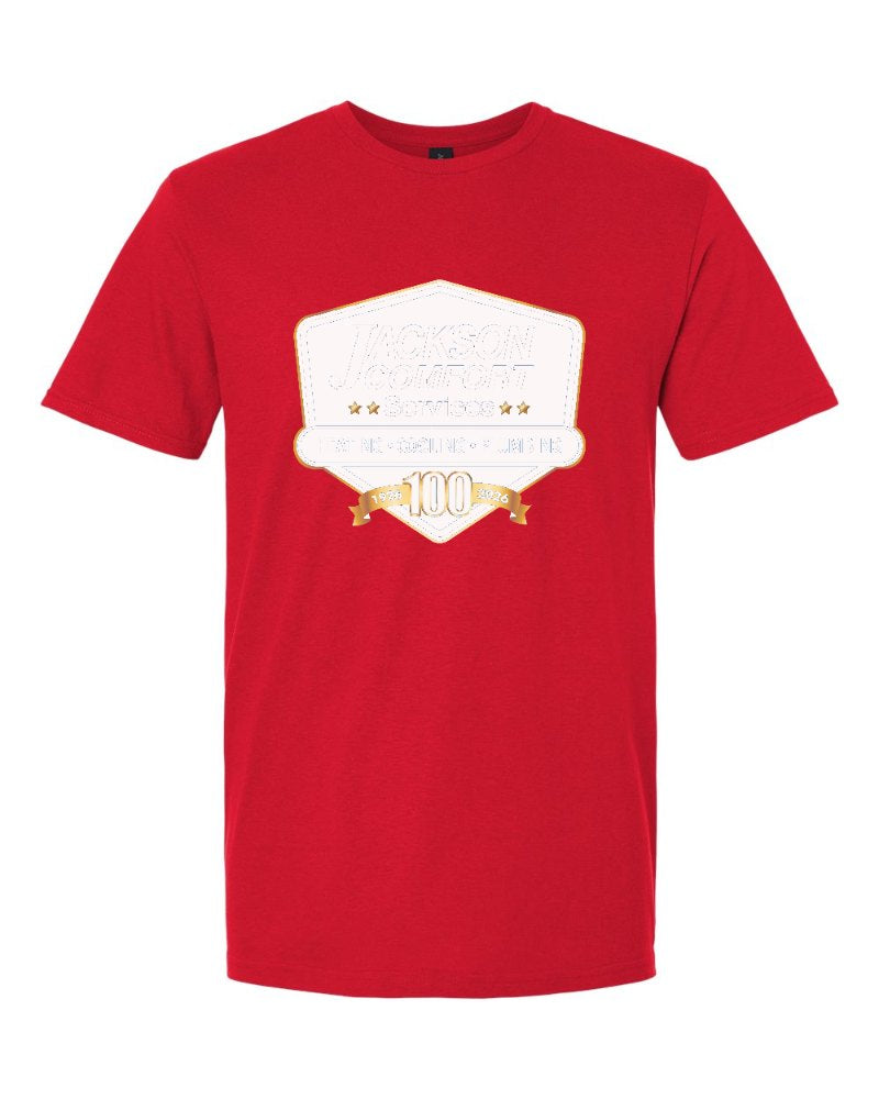 Jackson Comfort Softstyle Tee in Red (sample mockup)