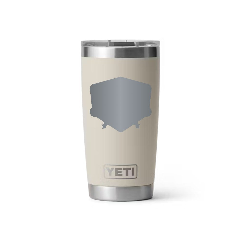 Jackson Comfort YETI 20 oz Rambler in Cape Taupe (sample mockup)