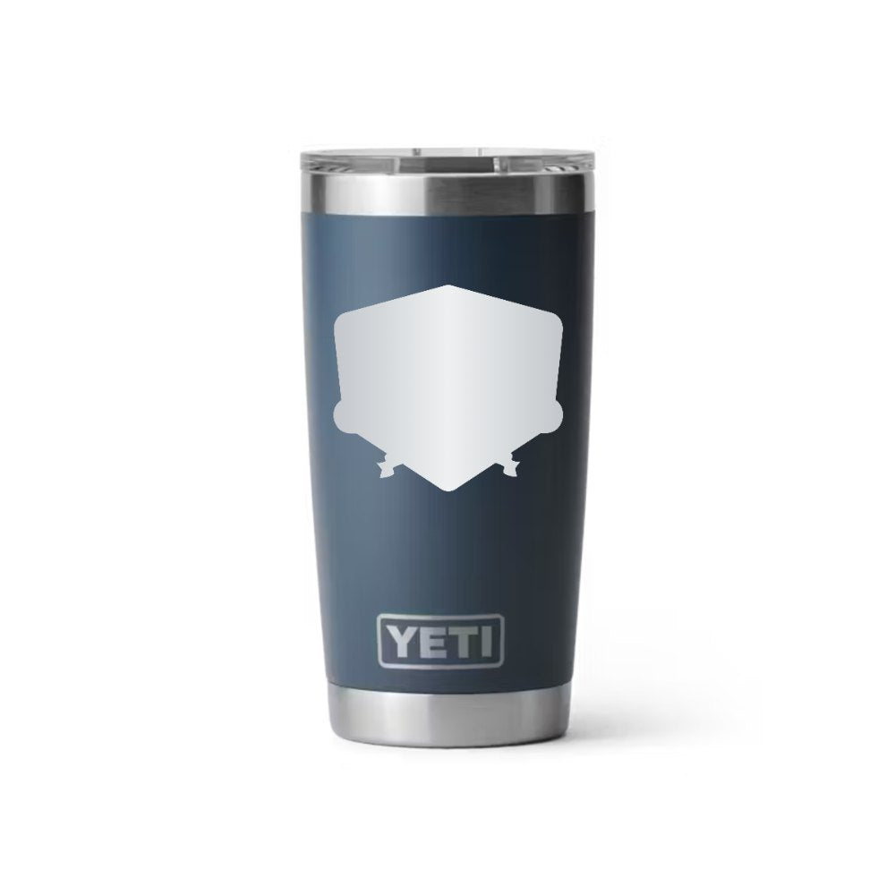 Jackson Comfort YETI 20 oz Rambler in Navy (sample mockup)